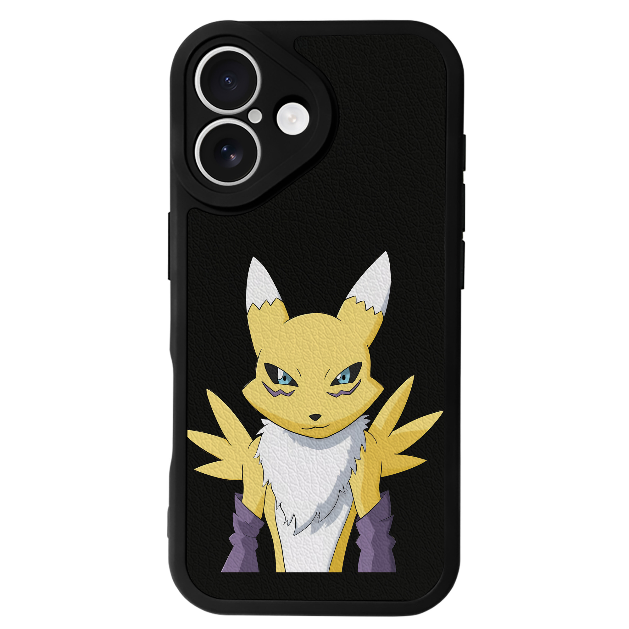 （画像用） Digimon デジタルモンスター/デジモン 【iPhone 16シリーズ対応】シリコンスマホケース（レザー調） 材質：シリコン